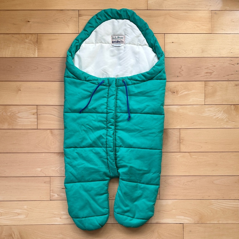 Vintage L.L. Bean Green Baby Bag Bunting